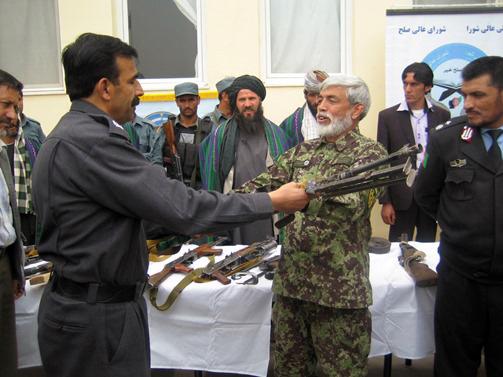 Weapons handed over to DIAG