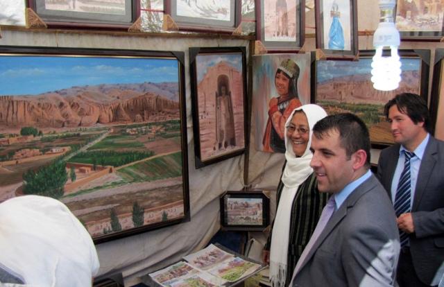 Paintings displayed in exhibition -Bamyan