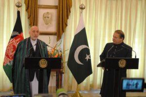 Karzai, Sharif confer on on border security