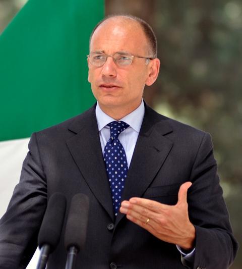 Italian Prime Minister Enrico Letta