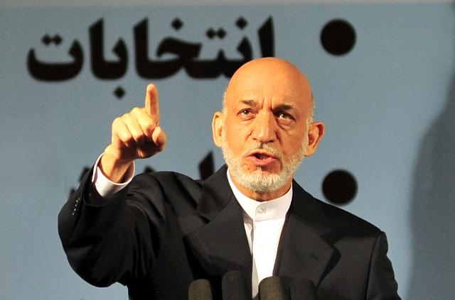 President Hamid Karzai addresses youths