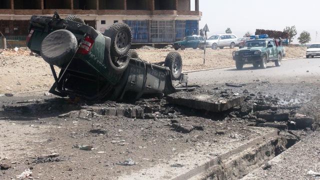 Rebels dead in airstrike; police injured in blast