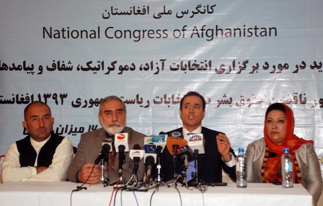 کانگرس ملى افغانستان: اکثر نامزدان ناقضين حقوق بشراند