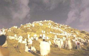 Pilgrims mass at Mount Arafat for Haj climax