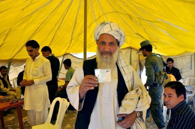 65,000 people distributed vote cards in Khost