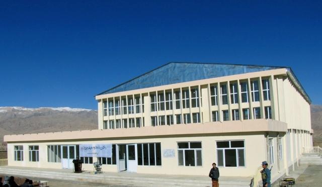 Newly constructed gymnasium in Bamyan