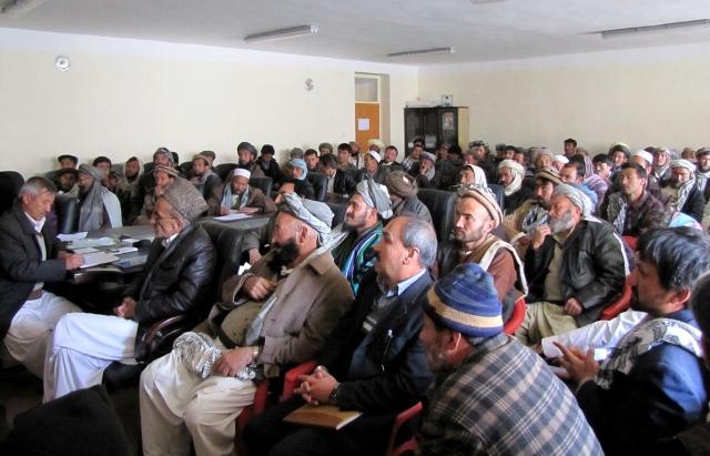 Accountability session in Bamyan