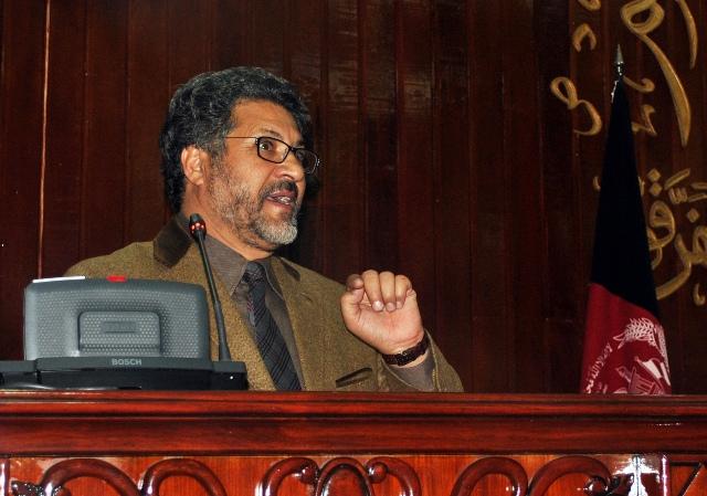 Ghulam Farooq Wardak addresses senators