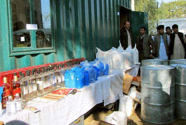 جلال اباد کې زر لېتره شراب نيول شوي