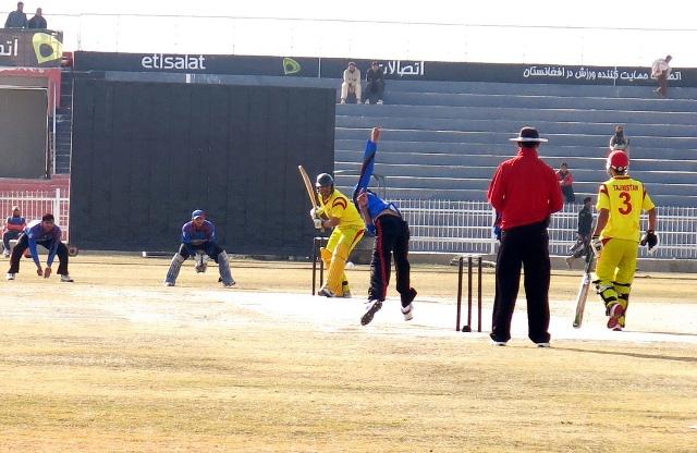 Afghanistan won a cricket match against Tajikistan