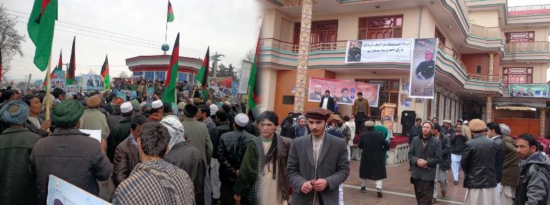Rallies held in support of Ghani, Abdullah
