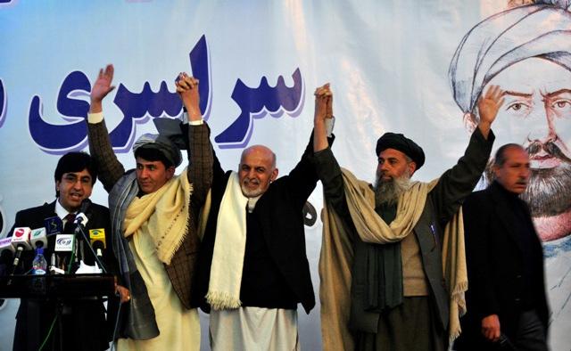 Ashraf Ghani Ahmadzai campaigning gathering