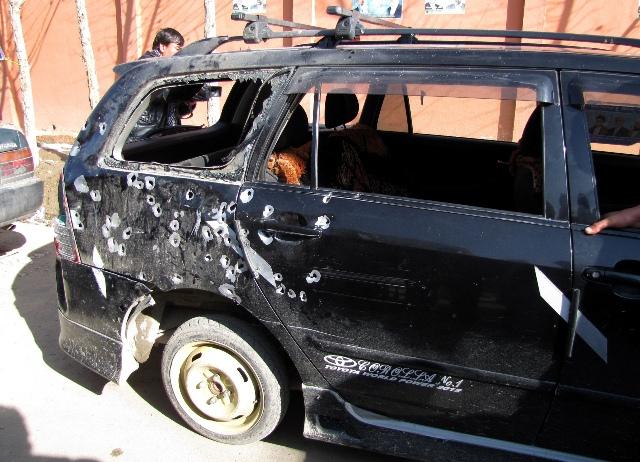 Campaigners’ car become a blast traget – Ghazni