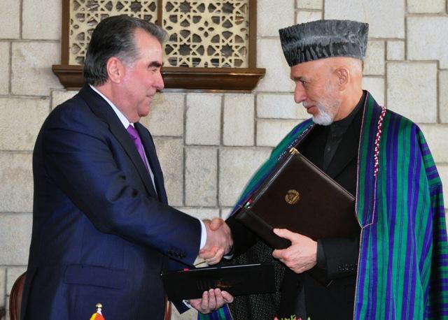 Cooperation pacts inked with Tajikistan