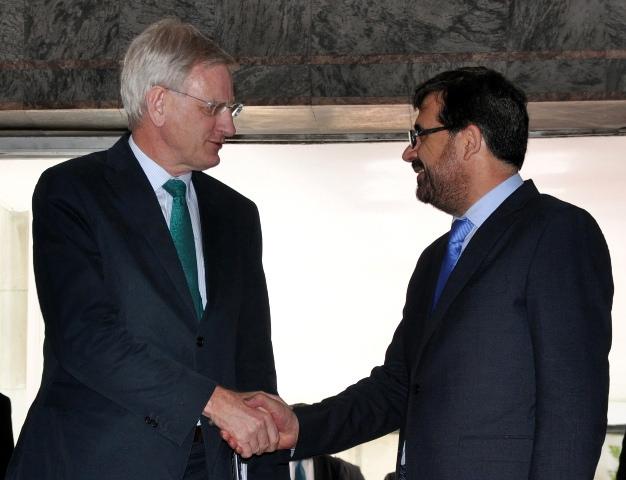 Zarar Ahmad Moqbel and Carl Bildt