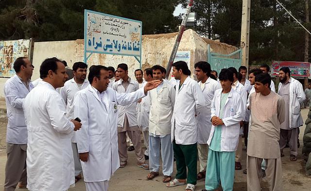 Doctors hold protest to denounce the sacking of Faraha NDS chief