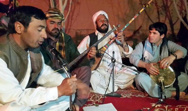 Local musicians perform in a concert in Ghor