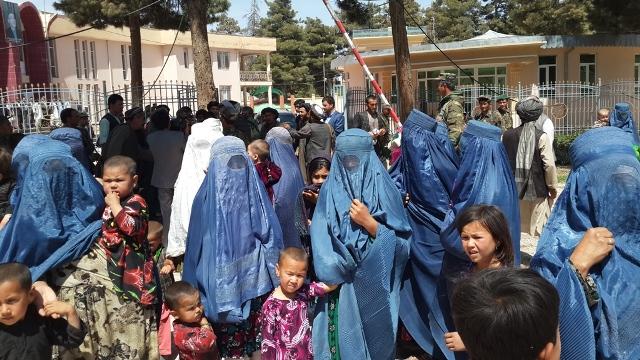 Faryab women protest against warlord