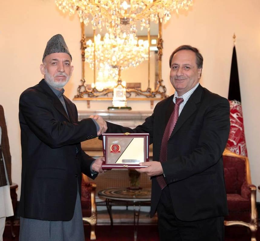 Bach Khan University honours Karzai