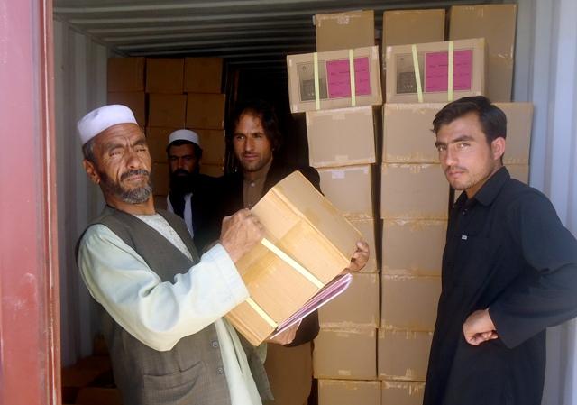 Process for distribution school books start in Logar
