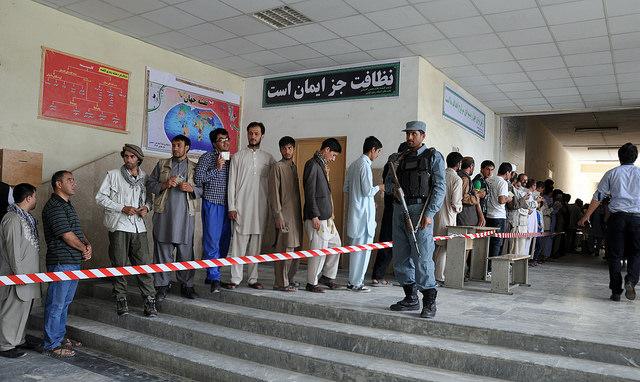 Ballots cast in Kabul amid blasts, low turnout