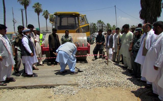 Road construction in Jalalabad