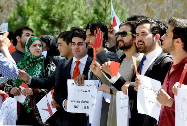 Protest in Kabul against Immunity law