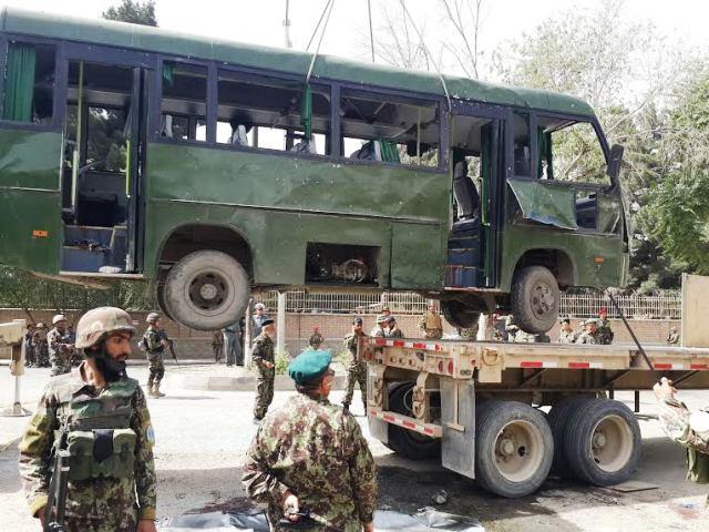 4 soldiers killed in fresh suicide attack on ANA bus