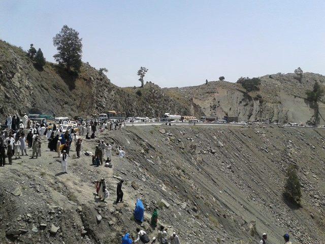 Khost-Gardez highway reopens after rockslide