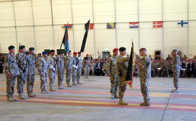 ISAF command chaging ceremony