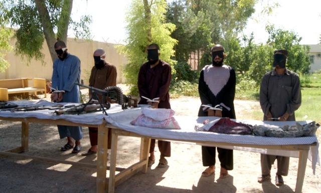 Arrested Taliban in Helmand