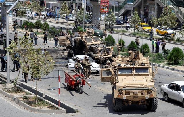 حملۀ انتحارى کابل ٤ کشته و بيش از ٣٥ زخمى داشت