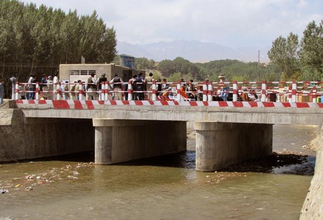 Newly constructed bridge in Bamyan