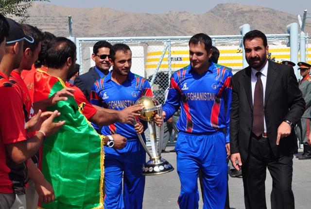 Cricket World Cup trophy comes to Kabul