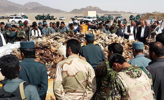 9,314 kilograms of drugs torched in Farah