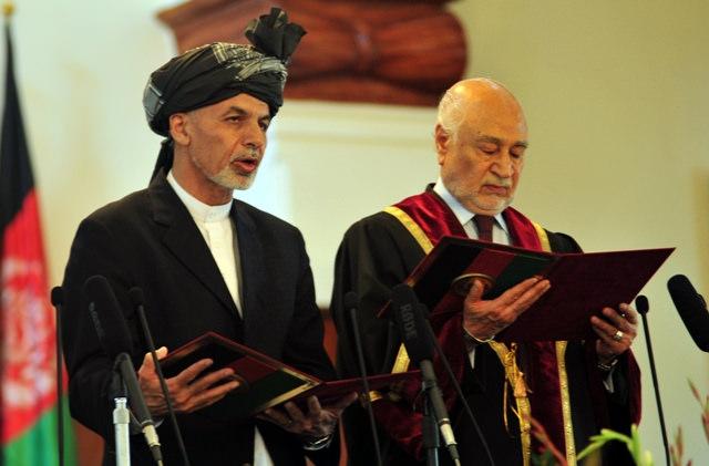 President Ashraf Ghani Ahmadzai takes oath