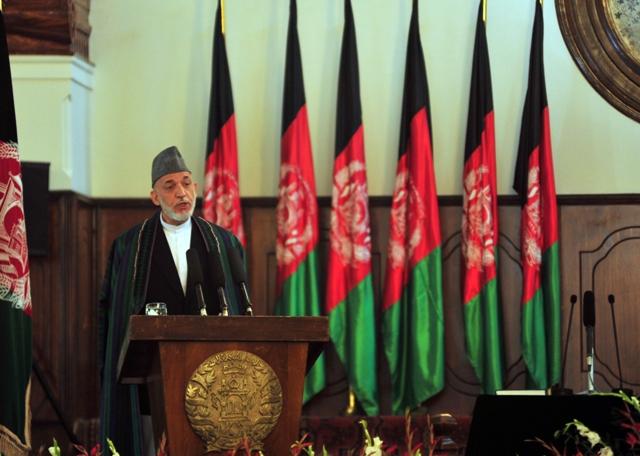 Karzai proud of peaceful power transfer