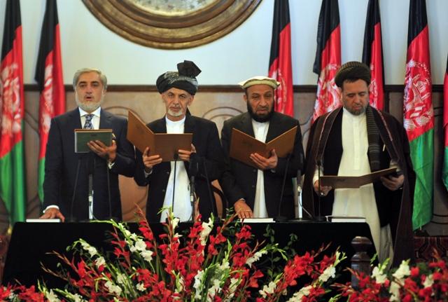 Ahmadzai, Abdullah sworn in as prez, CEO