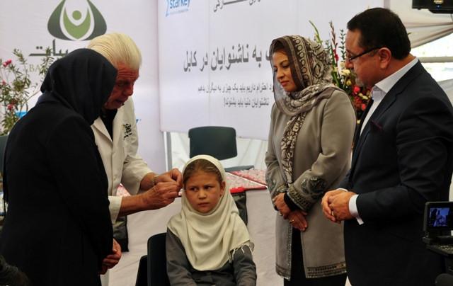 Bayat donated hearing aid devices