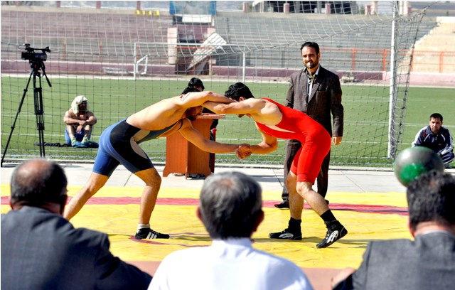Wrestling contest in Kabul