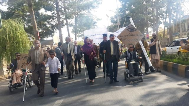 Herat blind rally against govt apathy