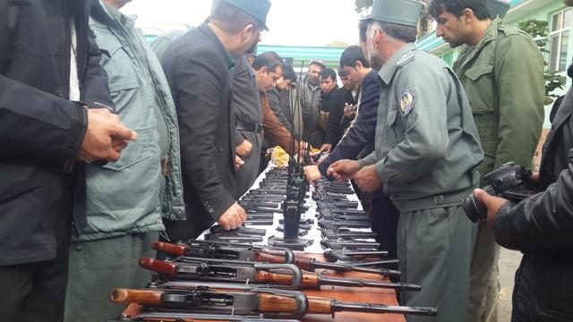 Baghlan police seize weapons from truck