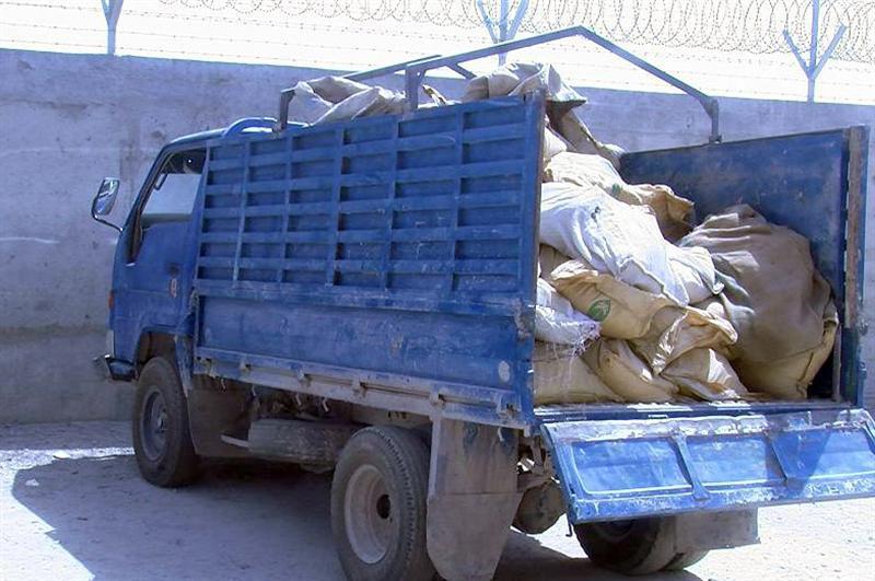 لښکرګاه کې له چاودېدونکو توکو ډک موټر نيول شوى