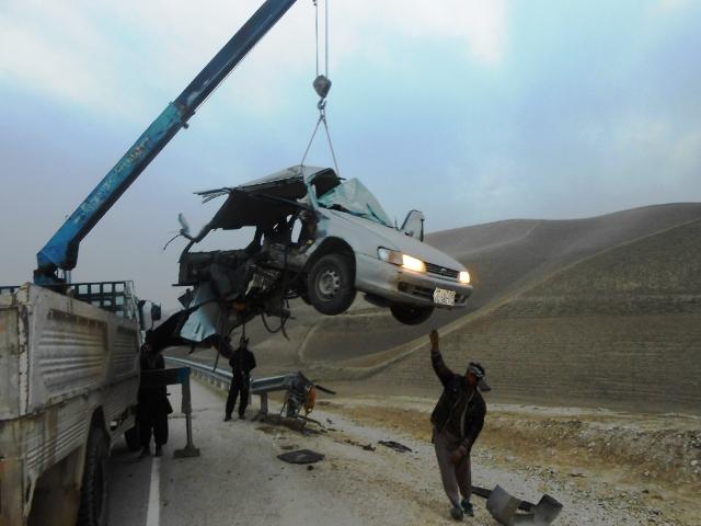 7 of a family dead in Ghazni road mishap