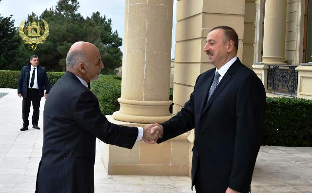 رؤساى جمهور افغانستان و آذربايجان بر همکاريهاى دوجانبه تاکيد کردند