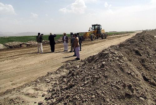 Under construction road in Ghazni