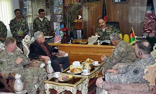 Military officials in meeting – Nangarhar