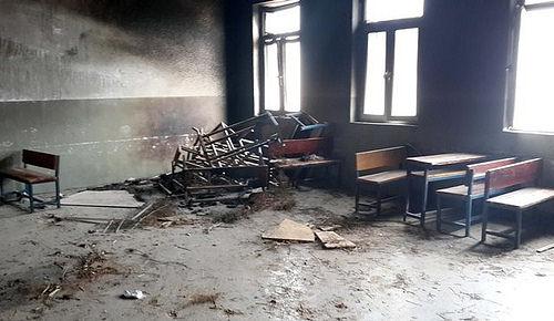 School Blazed by Unknown Gunmen