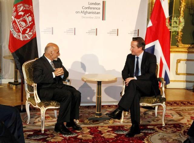 Ghani holds talks with Cameron, Kerry