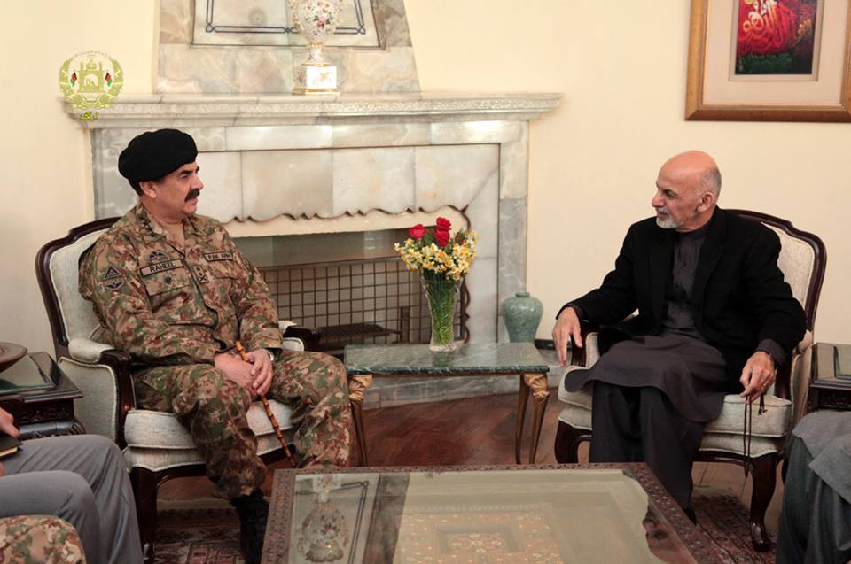 Ghani, Gen. Raheel discuss war on terrorism